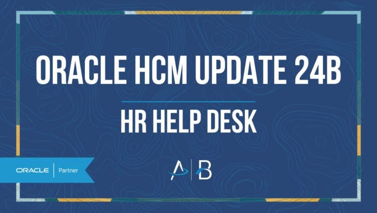 HCM update 24b - HR HELP DESK