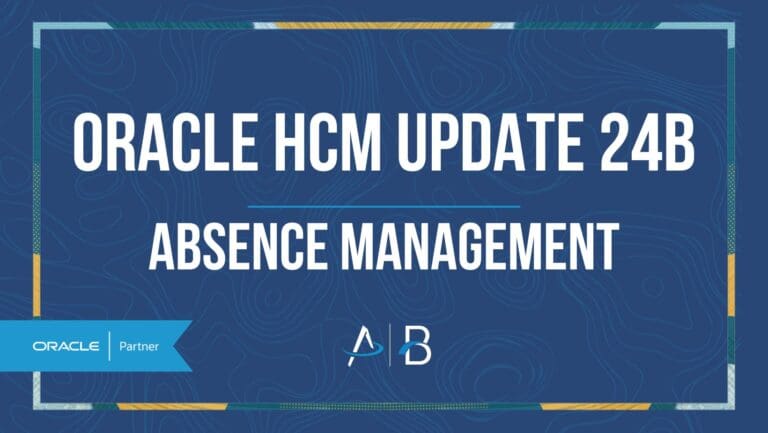 HCM update 24b - absence management