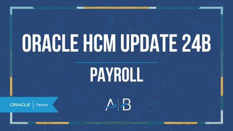 HCM update 24b - payroll