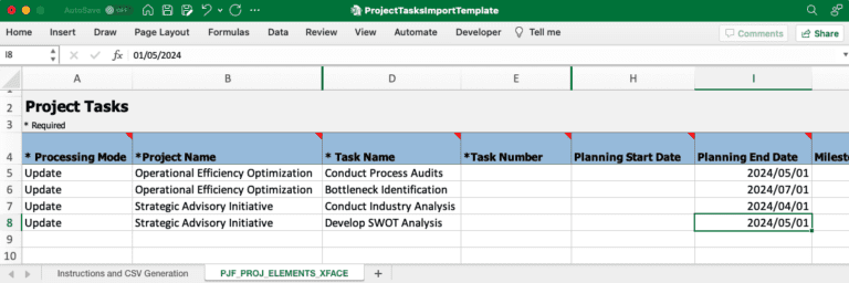 Oracle ERP Update 24B: Project Management