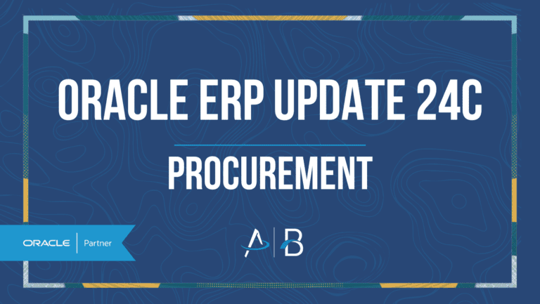 Oracle ERP 24C Updates - procurement