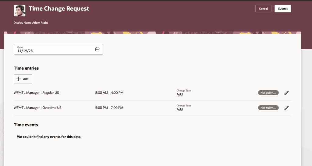 Oracle HCM Time and Labor Cloud 26A