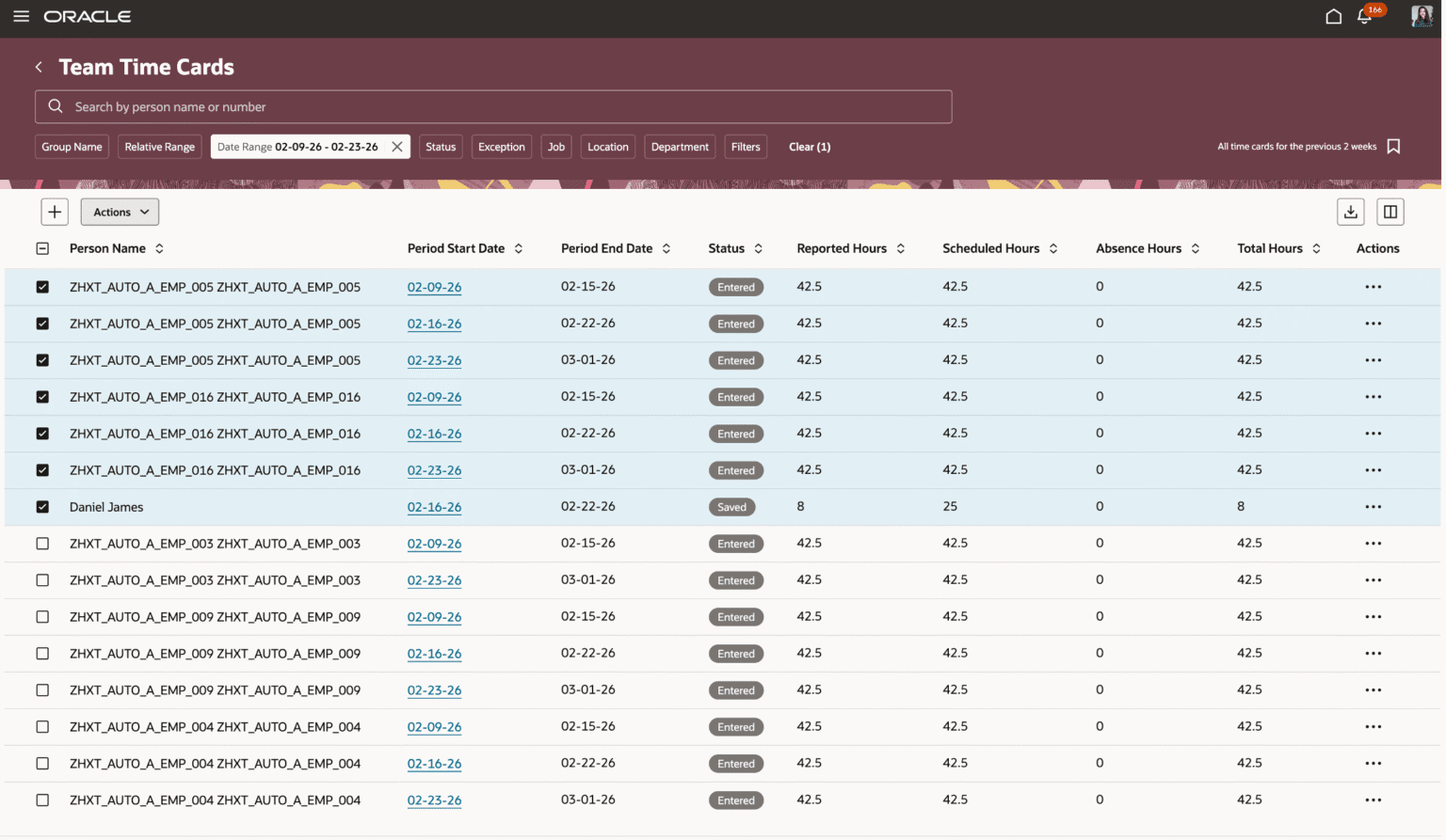 Oracle HCM Time and Labor Cloud 26B