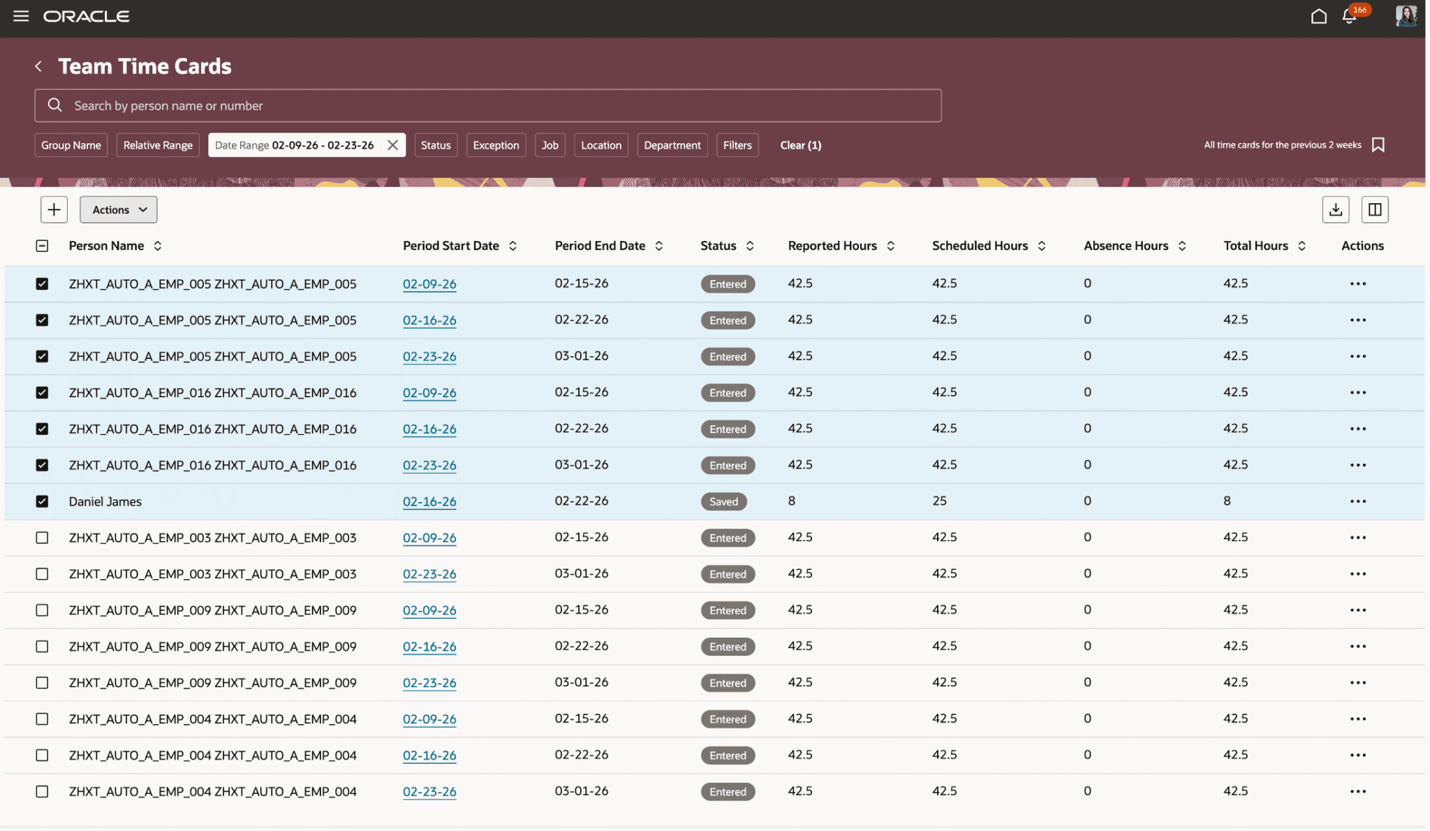 Oracle HCM Time and Labor Cloud 26B