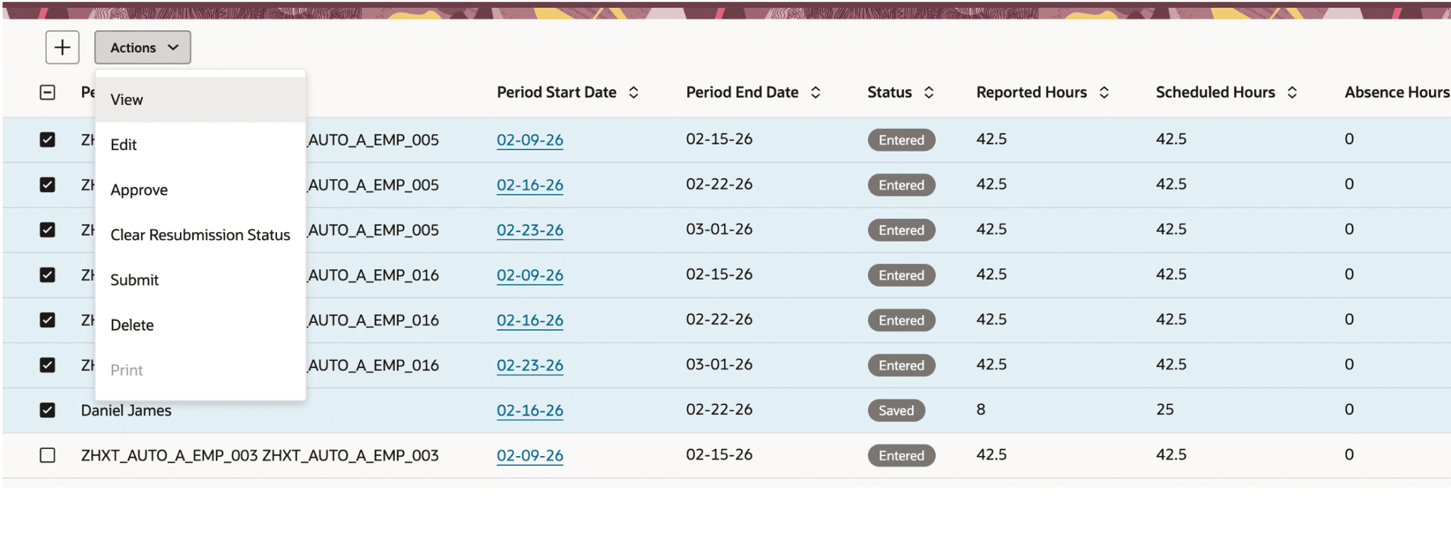 Oracle HCM Time and Labor Cloud 26B